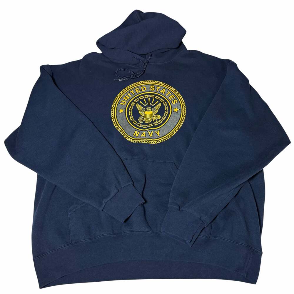 Vintage Authentic U.S. Navy Originals MJ Soffe Pullover Hoodie Sweatshirt XL